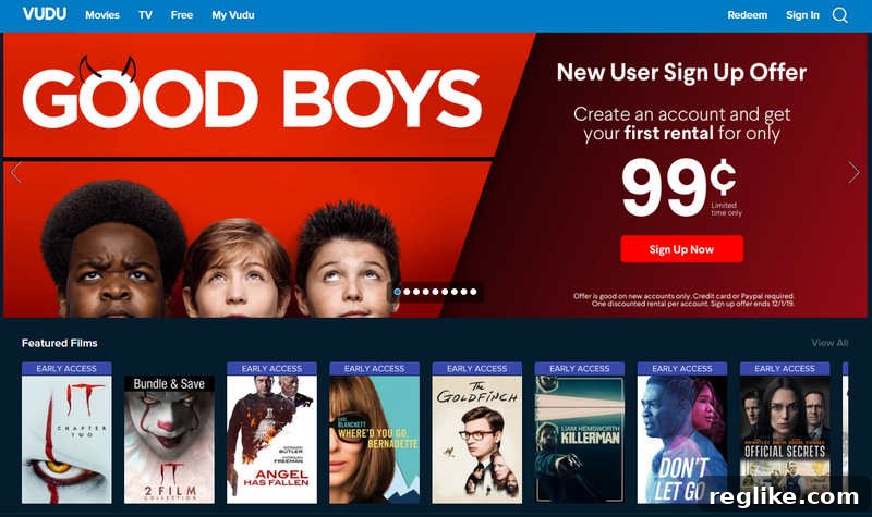 Walmart's Vudu's Reverse Domain Hijack 2 A screenshot of Vudu.com showing Good Boys video