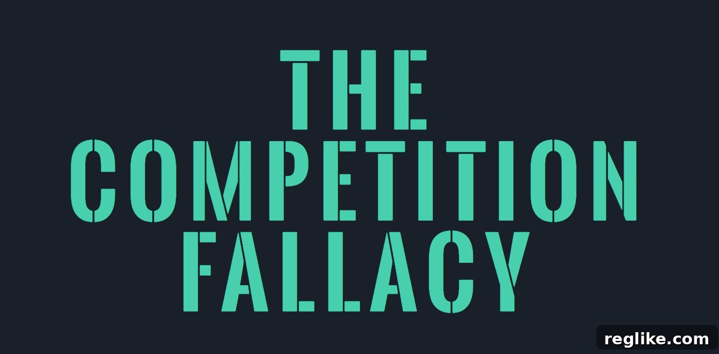 ISOC CEO's Misguided View on Registry Competition 2 The Competition Fallacy: A visual representation of the flawed logic behind relying on competition for domain renewal prices.
