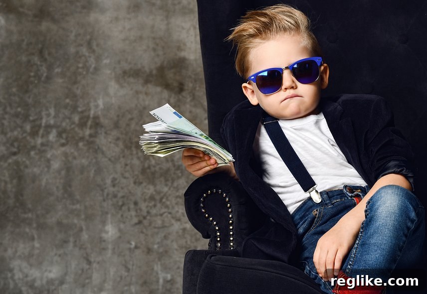 UDRP Defeat Costs CBD Company $160,000 for GreenRoads.com 2 Picture of kid with sunglasses and suspenders sitting in black chair holding money