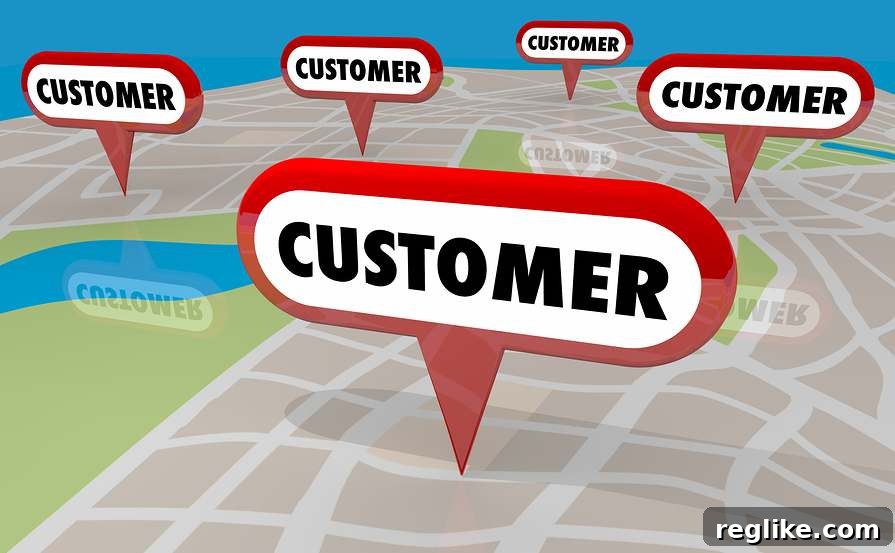 Unlock Your Domains' Hidden Buyers 2 Picture of map with "customer" written in multiple locations