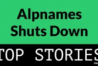 Alpnames Ceases Operations