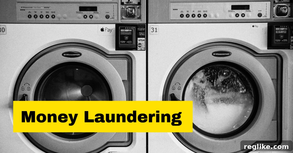 Feds Charge Man in Domain Name Money Laundering Plot 2 Picture of washing machines with the words "money laundering"