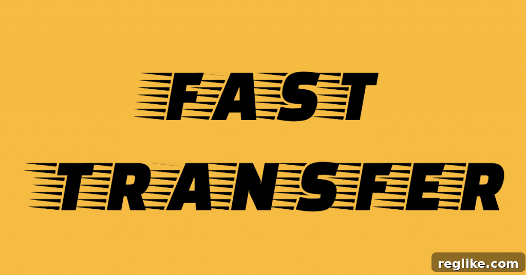 Namecheap Streamlines Domain Transfers via Sedo MLS 2 The words "fast transfer" in a stylized font showing speed on a yellow/orange backgorund