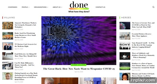 Ben Padnos Unveils Done.com to Document Pandemic Response 2 Screenshot of Done.com featuring Covid-19 response by governments and companies