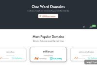 One-Word Domain Names: A Fresh Perspective