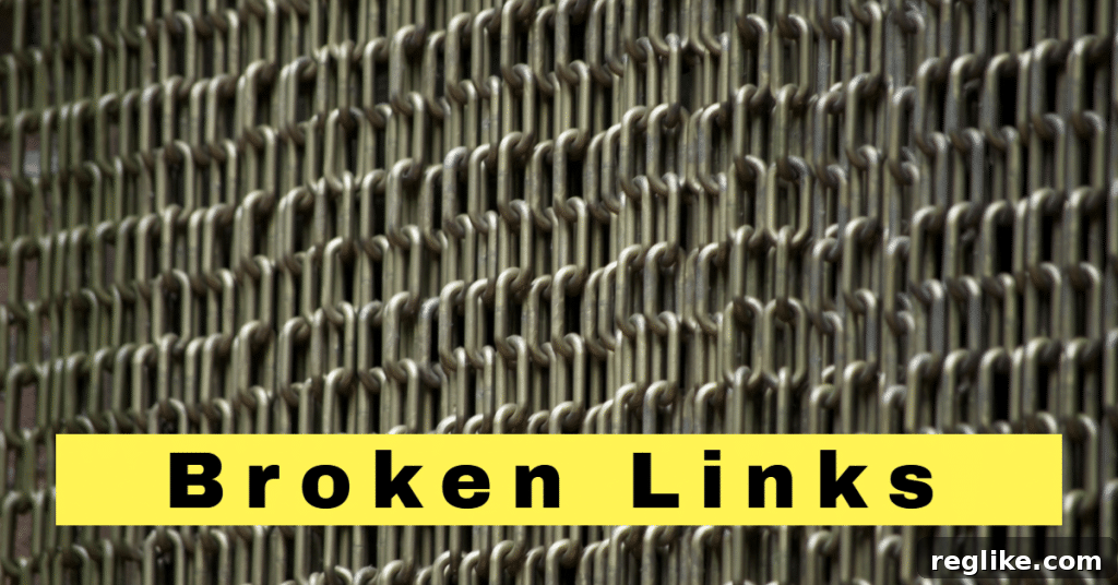 Disavow Toxic Links to Improve SEO 2 A picture of chain links with the words "broken links"