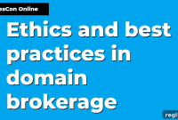 NamesCon Online Elevating Domain Brokerage Standards