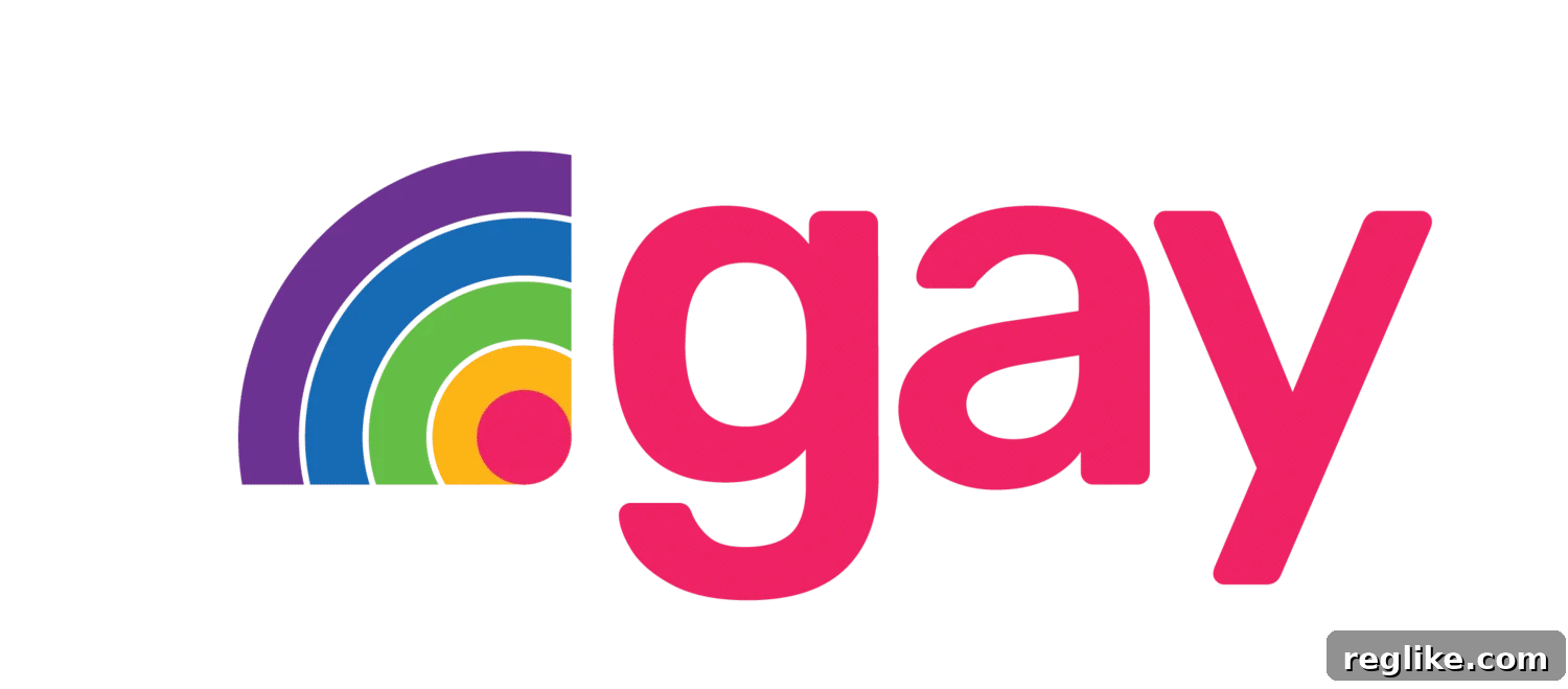 Gay Domains Now Available to Everyone 2 A vibrant digital banner showcasing the .gay domain name, symbolizing an inclusive online space for the LGBTQ+ community and allies.