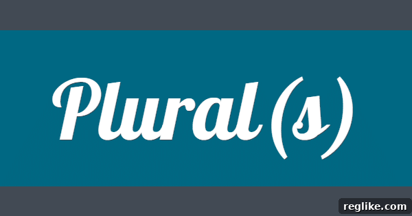 Nouns That Defy Pluralization 2 Stylized graphic that shows 'Plural(s)' in text