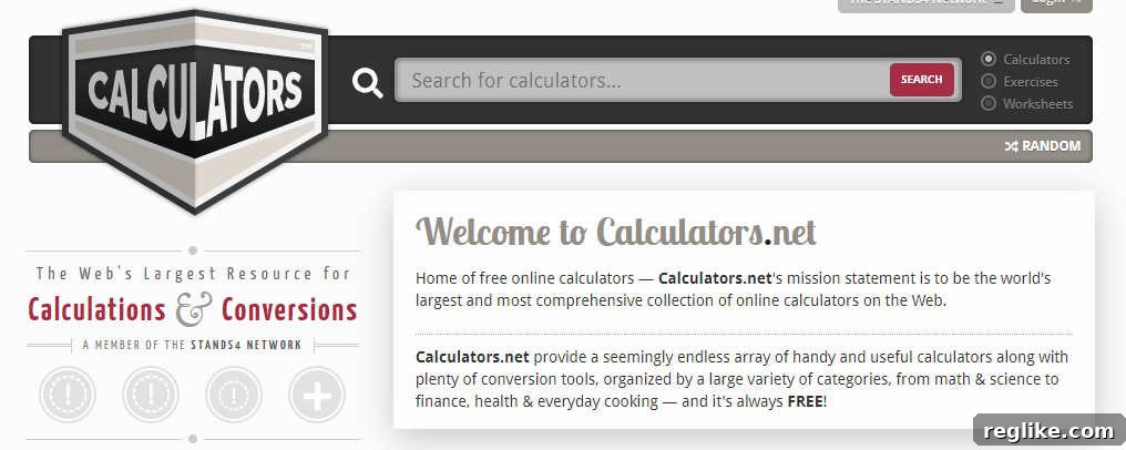 End-User Domain Sales Report: Calculator.com Finds a New Home 2 Screenshot of Calculators.net