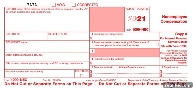 Three Tax Strategies for U.S. Domain Investors 2 IRS form 1099-NEC
