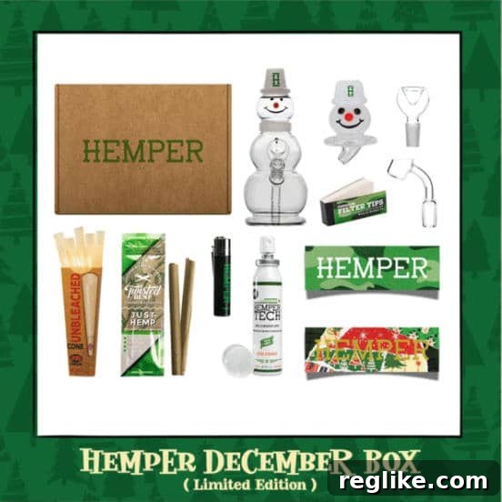 Cannabis Subscription Rival Targets Hemper Com Domain 2 Example Hempler subscription box with marijuana-themed products