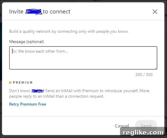 Unlocking China's C-Suite: A LinkedIn Outreach Guide 5 LinkedIn messaging box