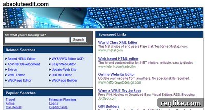 GoDaddy CashParking Page Screenshot with Ad Layout