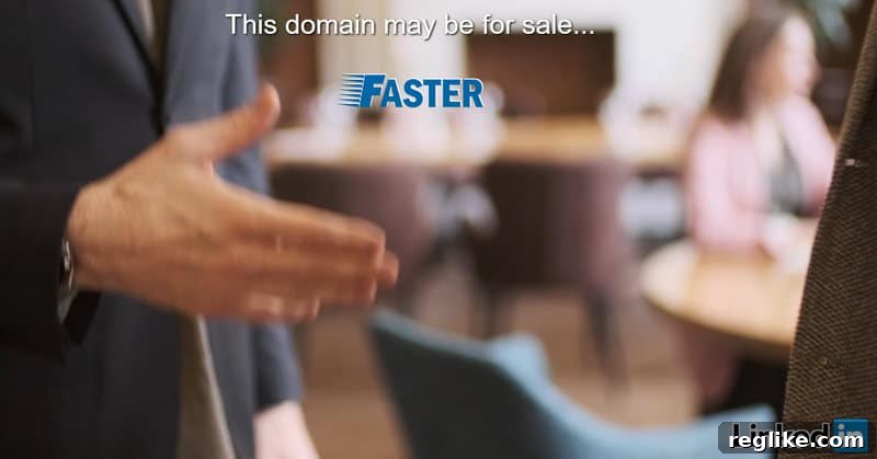 High Impact Landing Pages for Premium Domain Sales 2 Landing page for faster.com shows two people shaking hands, illustrating a direct engagement strategy