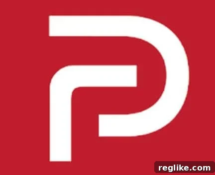 January's Domain Insights: Parler's Turmoil and Closeout Trends 2 Parler logo, representing the social media platform that recently found a new domain and hosting provider.