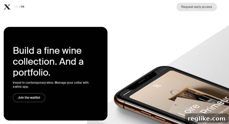 Premium NTLDs in Action: 10 Innovative Use Cases 7 Screenshot of x.wine