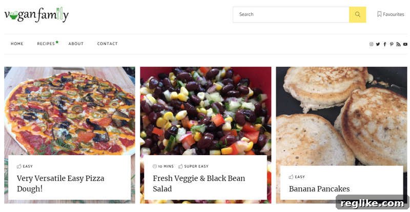 Premium NTLDs in Action: 10 Innovative Use Cases 8 Screenshot of vegan.family