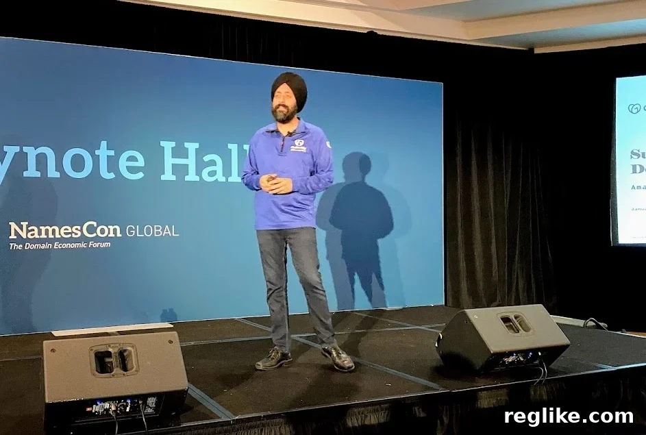 GoDaddy Divests NamesCon and CloudFest 2 GoDaddy CEO Aman Bhutani talks at NamesCon