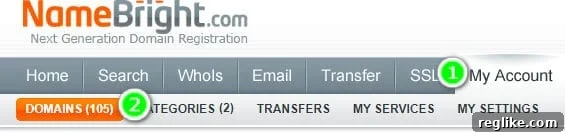 Automate Whois Privacy for DropCatch Domains 2 Screenshot of NameBright.com showing Categories section