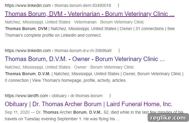 Image of search results for Thomas A. Borum, D.V.M.