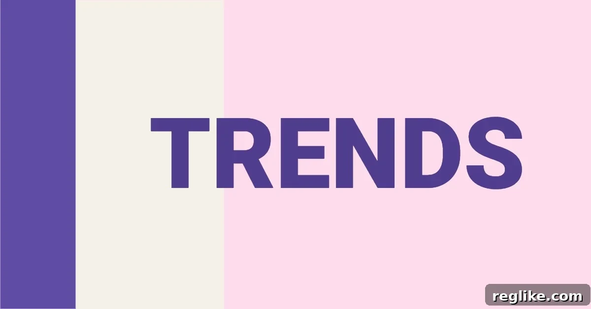 Mid-Year Musings: Reflections on 2021 So Far 2 The word 'trends' in purple on a vibrant background