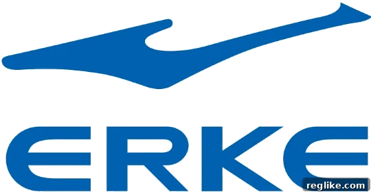 A Pinyin Domain That Bends the Rules 2 Erke Logo: Featuring the word Erke and a distinctive blue swoosh above it.