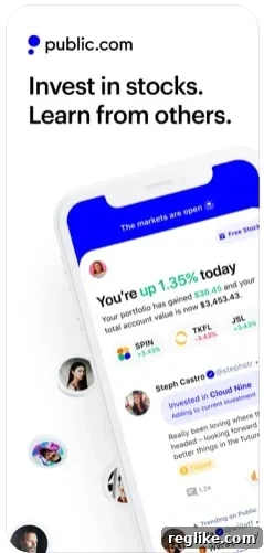 From Travel Blogs to Billion-Dollar Fintech: A Founder's Journey 2 Public.com app listing in Apple app store