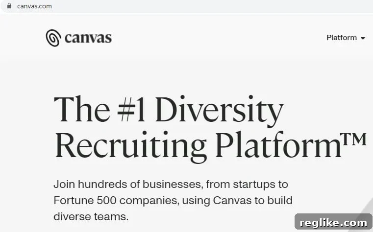 Judge Strips Canvas.com of Its Domain Name 2 Screenshot of Canvas.com website