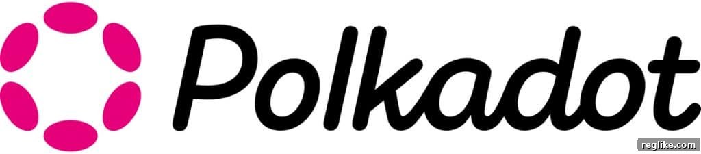 How Web 3.0 Technologies Foundation Secured Polkadot.com 2 Logo for Polkadot parachain blockchain company has a stylized pink circle and the work polkadot in black letters