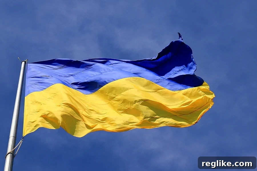 Web Hosting Giants Scale Back Russian Operations 2 Picture of Ukraine flag with blue on the top and yellow on the bottom
