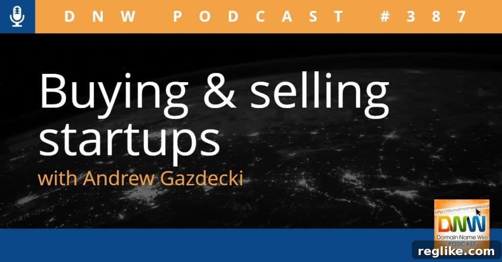 Mastering Startup Acquisitions and Exits DNW Podcast 387 2 Andrew Gazdecki discusses buying and selling startups on a podcast, symbolizing MicroAcquire's impact.