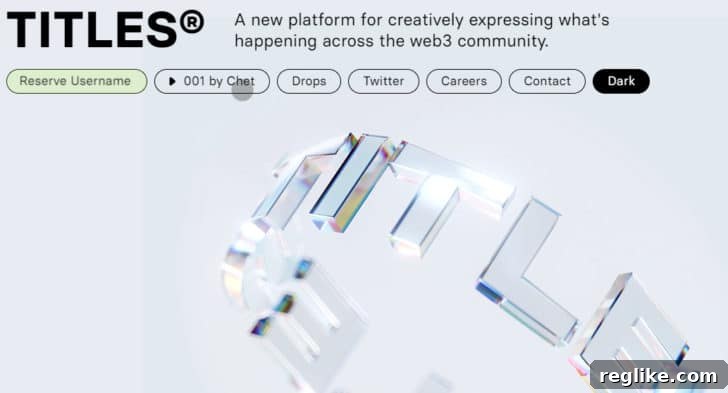 Five-Figure Success: 18 Developed .XYZ Domains Sold This Year 14 Titles.xyz homepage with the words