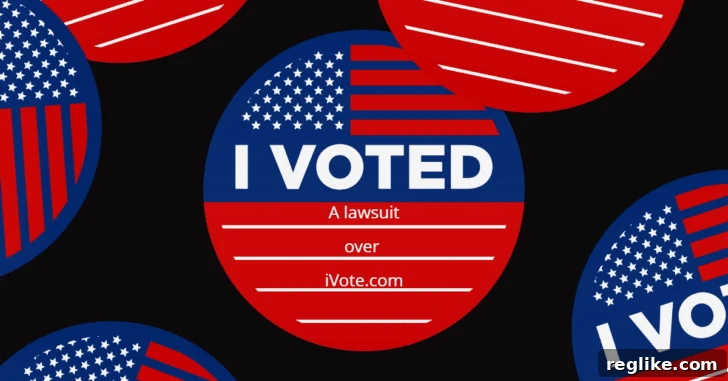 Virginia Court to Decide Fate of 'Stop the Steal'-Linked iVote.com 2 Circular buttons with "I Voted" on them and the American Flag