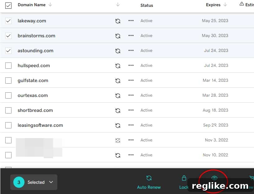 Secure Your Information with GoDaddy Whois Privacy 5 Screenshot showing GoDaddy beta account manager with option to opt out of Whois privacy