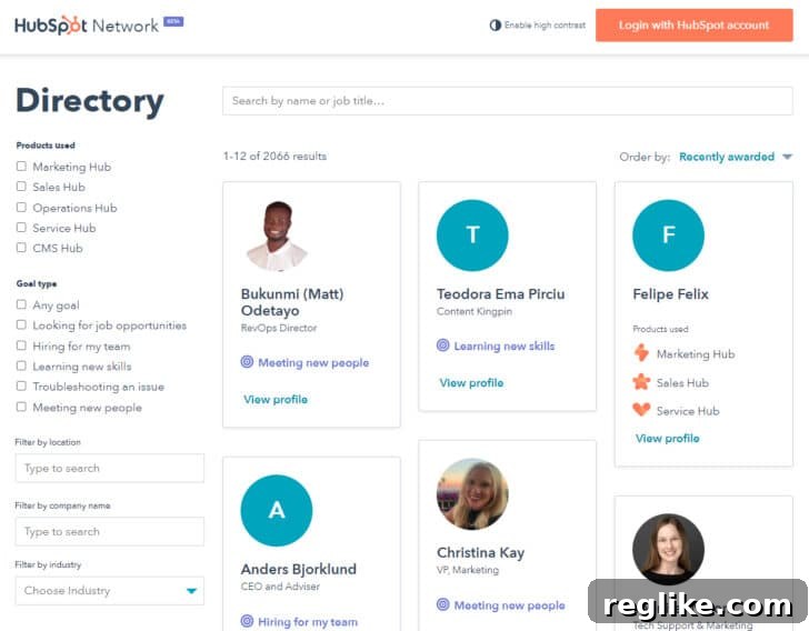 Hubspot Nabs Connect.com for a Cool $10 Million 2 screenshot of hubspot social network that is using connect.com domain name