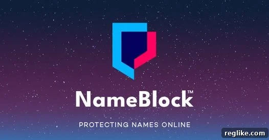 Nameblock Simplifies Domain Blocking 2 Picture of Blue and red lines forming a connected block with the word NameBlock