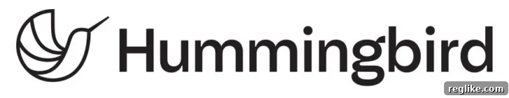 Hummingbird RegTech logo features an Icon of a humming bird with the word Hummingbird
