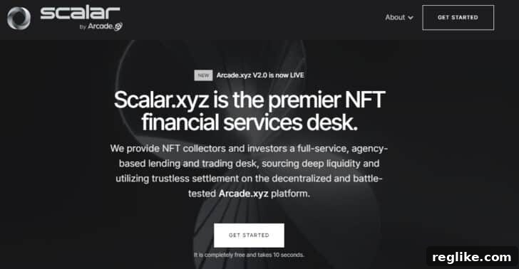 20 High-Value .xyz Domains Launched This Year 18 Scalar.xyz home page screenshot