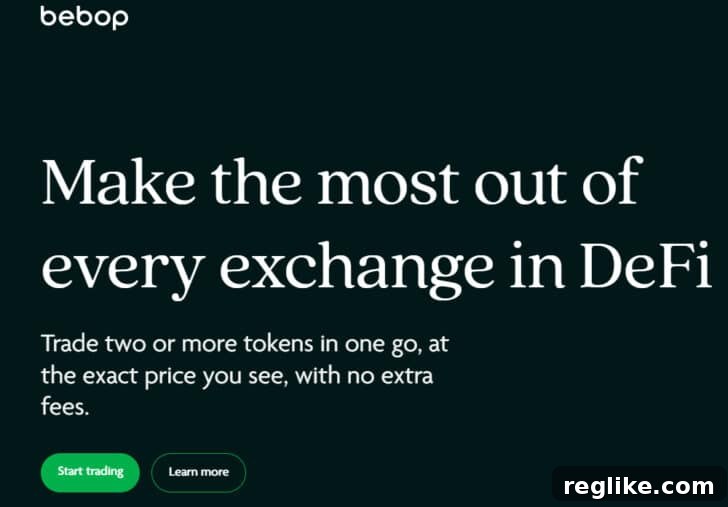 20 High-Value .xyz Domains Launched This Year 8 bepop.xyz home page screenshot