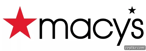 Macy's Ditches .macys Domain 2 Macy's logo features a prominent red star positioned to the left of the stylized word Macy's, with a small red star cleverly replacing the apostrophe in the brand name.