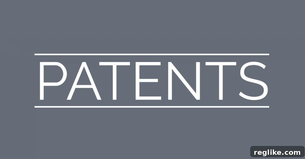 Verisign Secures Patents for Blockchain and Chatbot-Driven Registration 2 Gray background with the word 'patents' on it, in between two horizontal bars