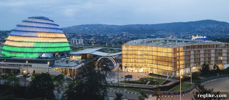 Kigali Convention Center, a modern architectural landmark in Rwanda