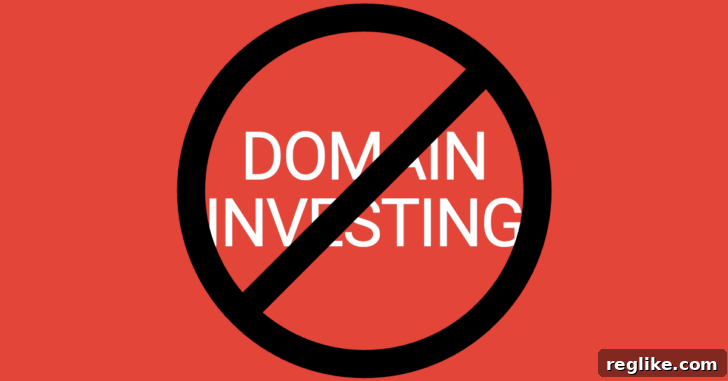India Weighs Ban on .in Domain Investments 2 The words domain investing crossed out, symbolizing the potential ban