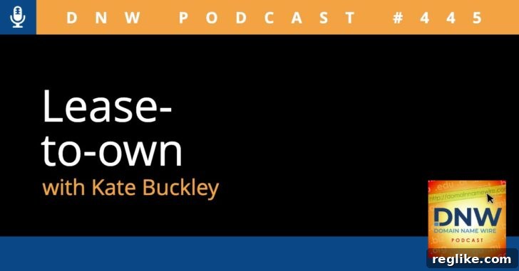 Lease-to-Own Demystified DNW Podcast 445 2 Graphic with words "DNW Podcast #445 Lease-to-own with Kate Buckley"