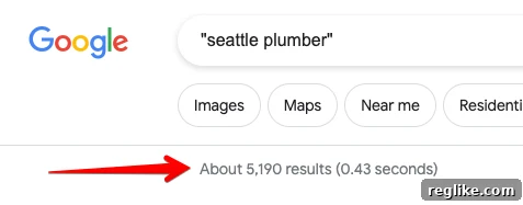 Google's New Rules Complicate Domain Scouting 2 Screenshot of Google search results showing a number of the results