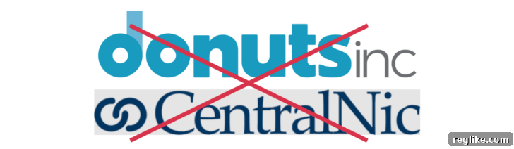 Who Rebranded Better: Identity Digital or Team Internet 2 Striking visual representation of the past and present logos of Donuts and CentralNic, symbolically transitioning to Identity Digital and Team Internet Group, with a design emphasizing transformation.