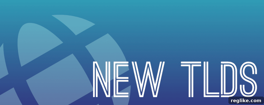 Image of a globe with the words new tlds