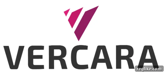 Vercara logo with stylized V in purple and the word "vercara"