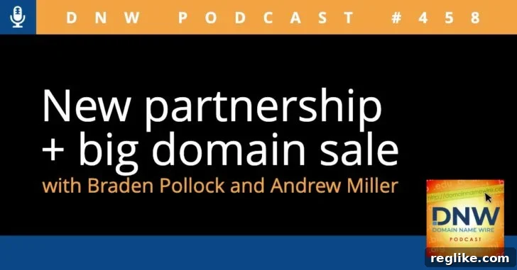 Dynamic partnership and a significant domain sale